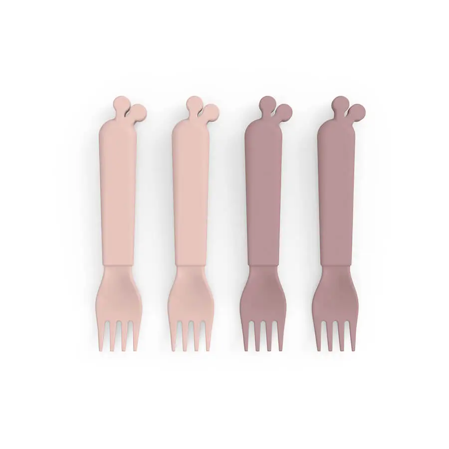 DONE BY DEER Kiddish set vidličiek Raffi - ružový