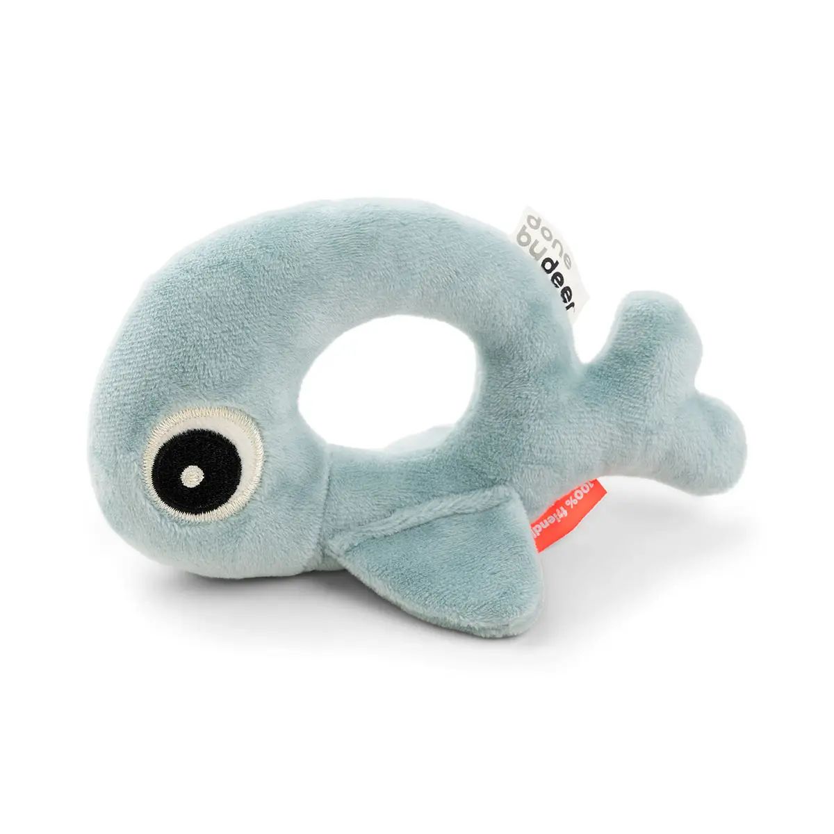 DONE BY DEER Krúžkové chrastítko Wally - modré