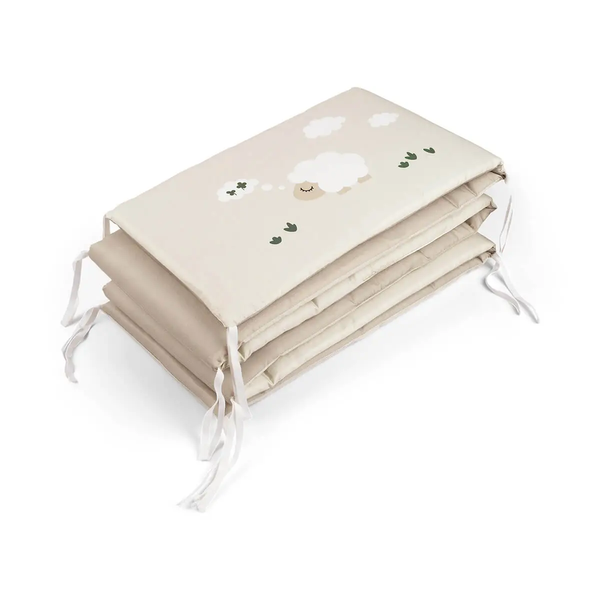 DONE BY DEER Mantinel do postýlky Tiny farm - pískový