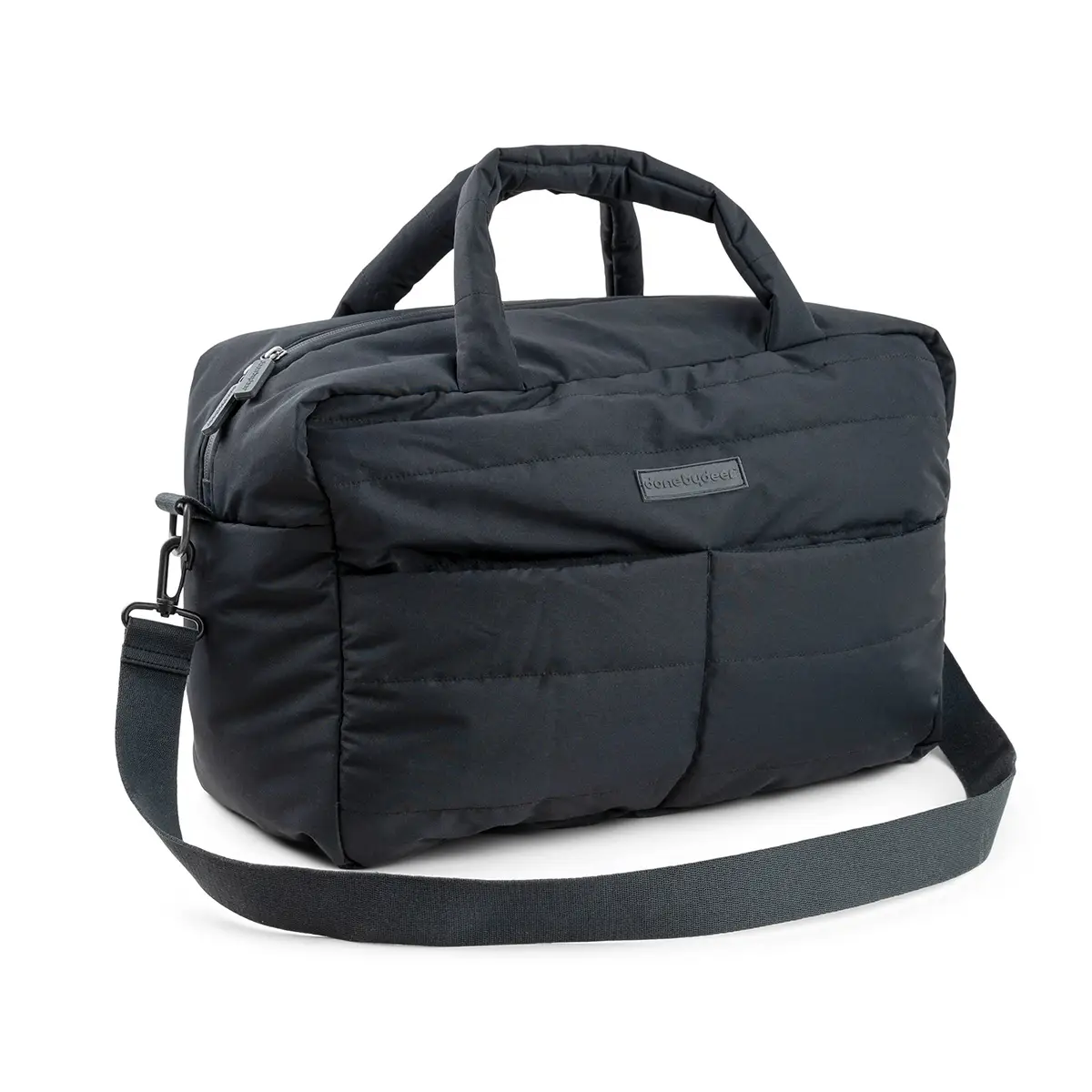 DONE BY DEER Prošívaná přebalovací taška - černá