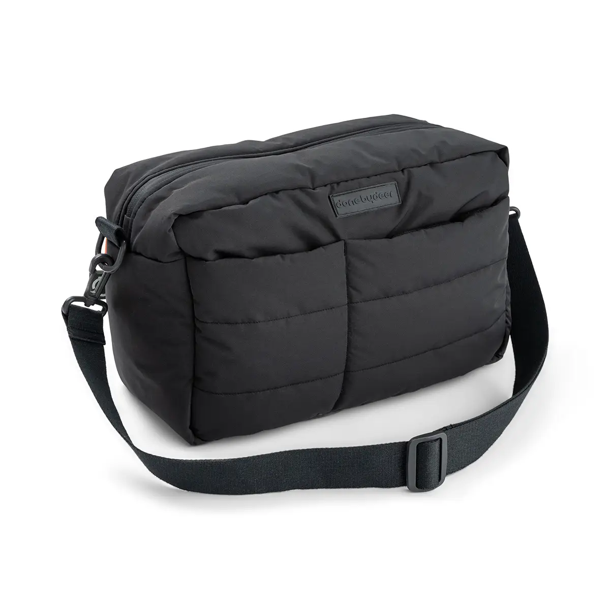 DONE BY DEER Prošívaná taška na kočárek - černá