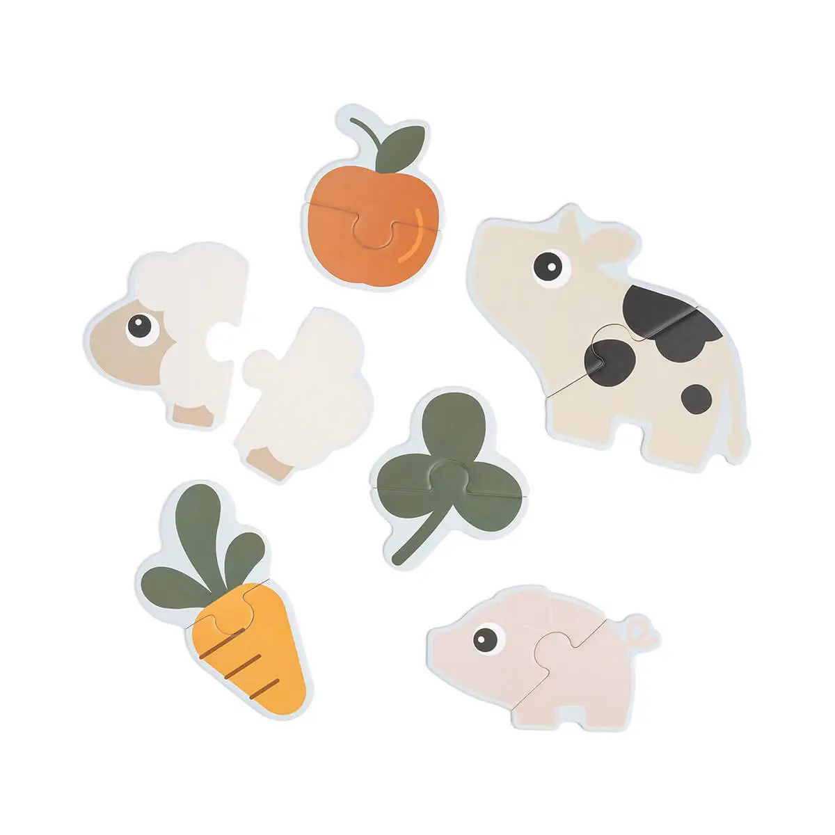 DONE BY DEER První puzzle Tiny farm - mix barev