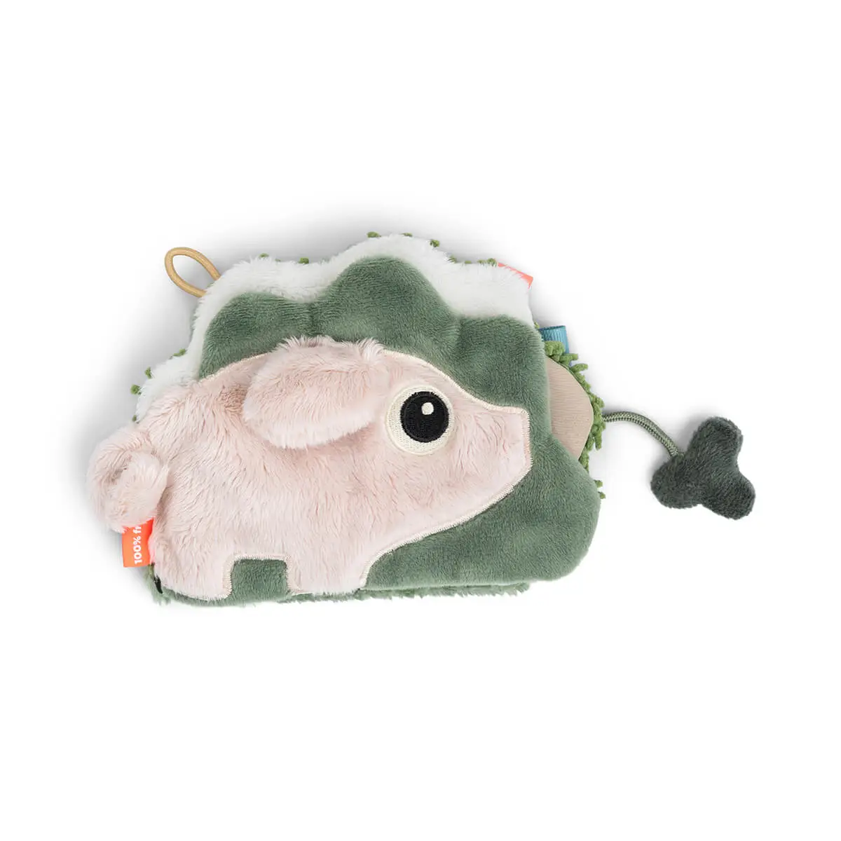 DONE BY DEER Senzorická dětská knížka Tiny farm - mix barev