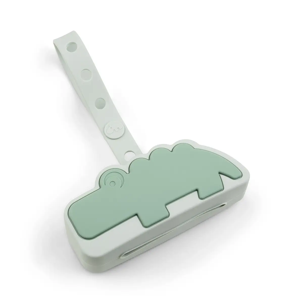 DONE BY DEER Silikonové pouzdro na dudlík Croco - zelené