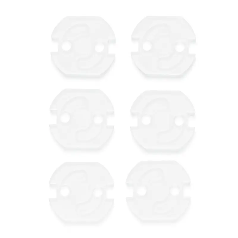Dooky Ochranné krytky do zásuviek 6ks Transparent
