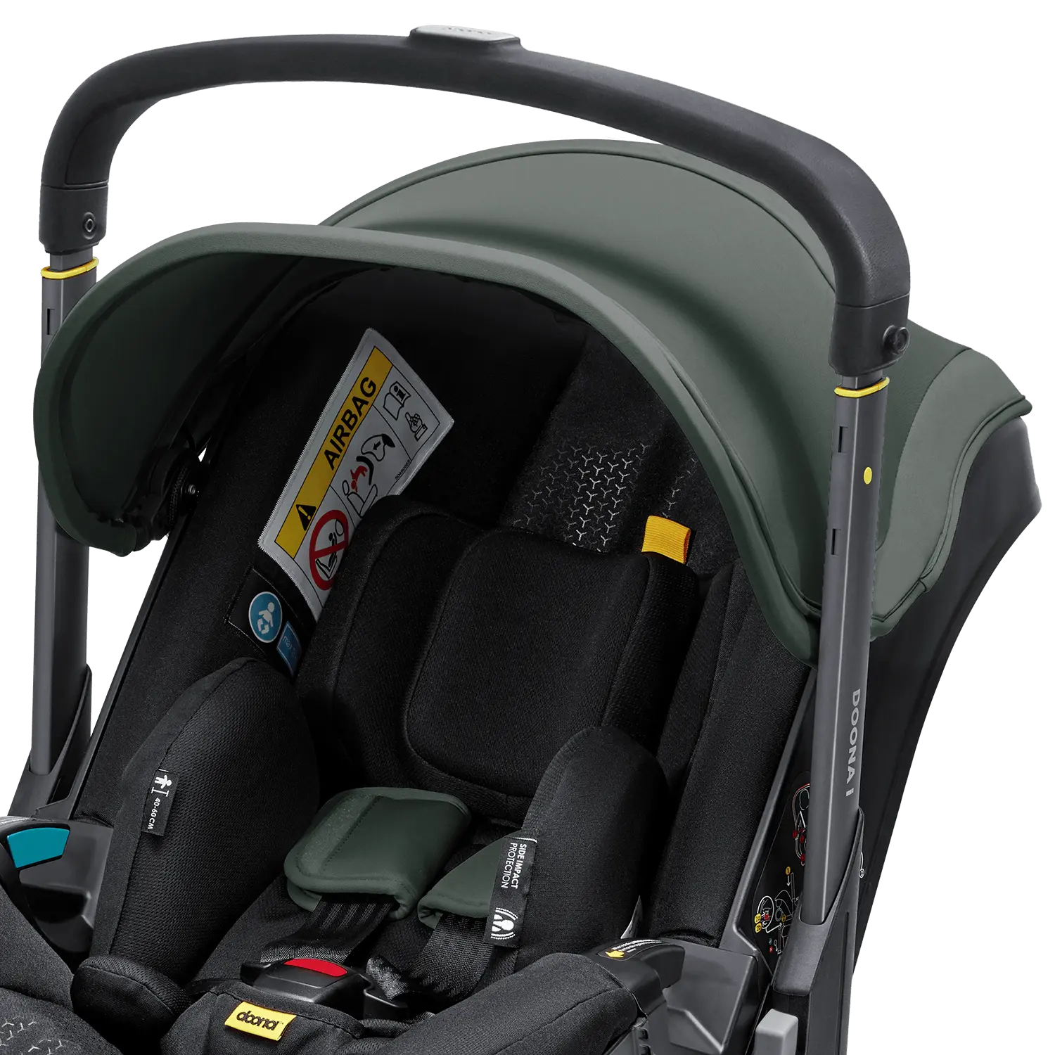Doona I Autosedačka s integrovaným podvozkom Slate Green