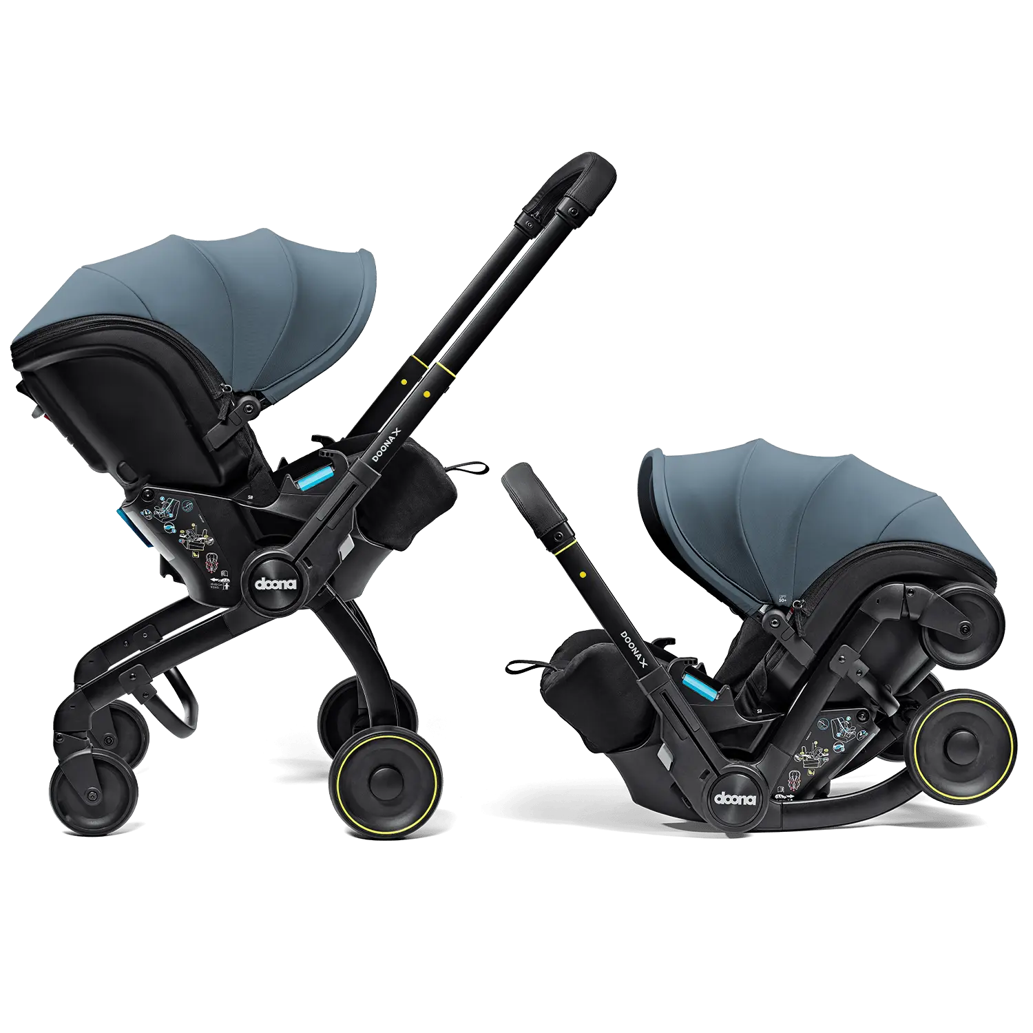 Doona X Autosedačka s integrovaným podvozkom Ocean Blue
