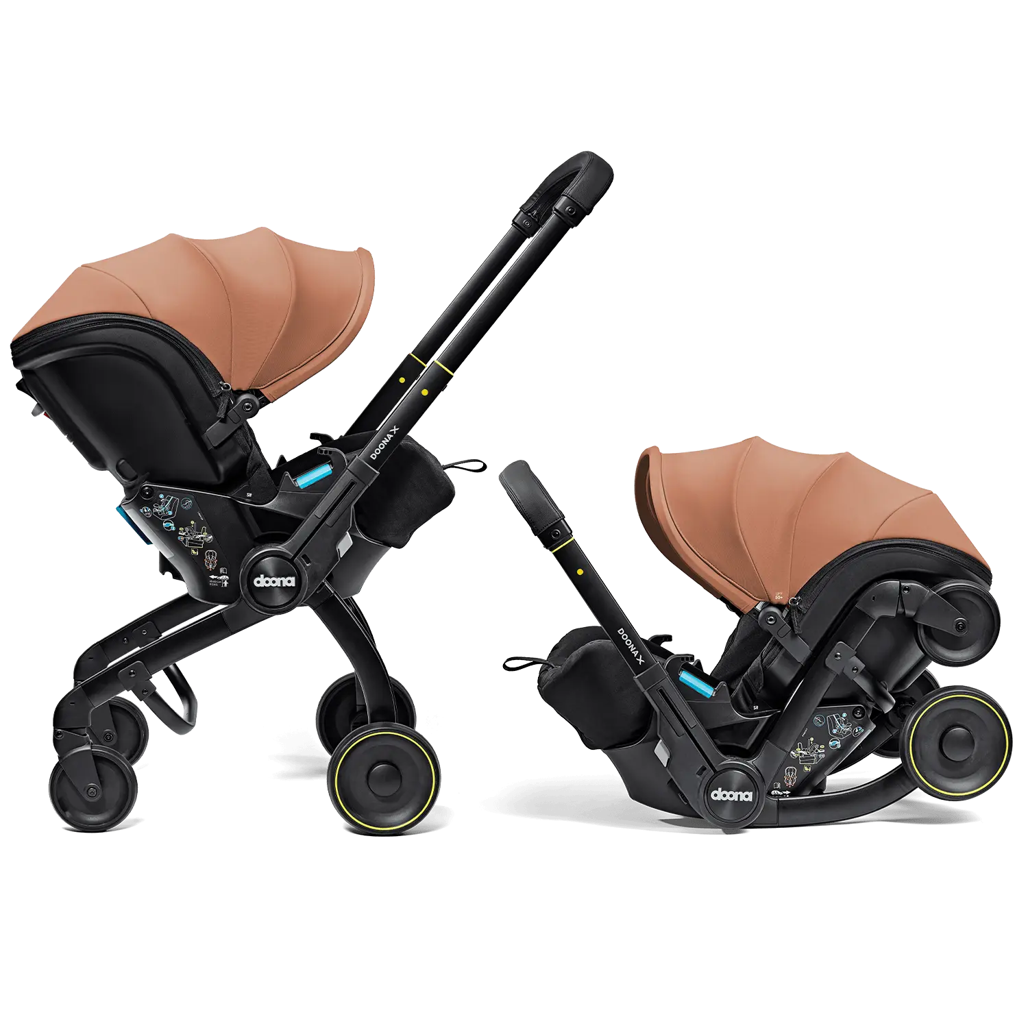 Doona X Autosedačka s integrovaným podvozkom Terracotta