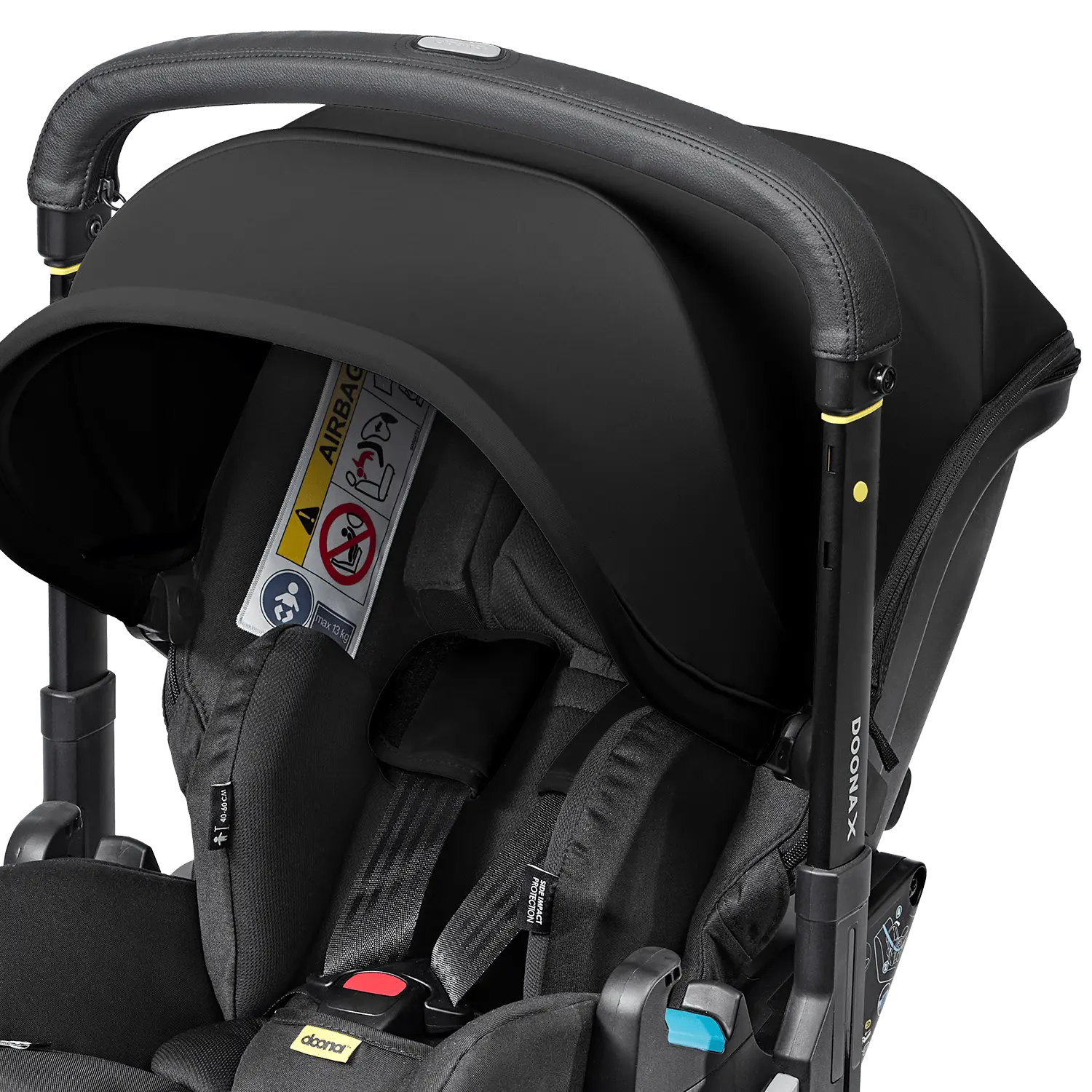 Doona X Autosedačka s integrovaným podvozkom Nitro Black