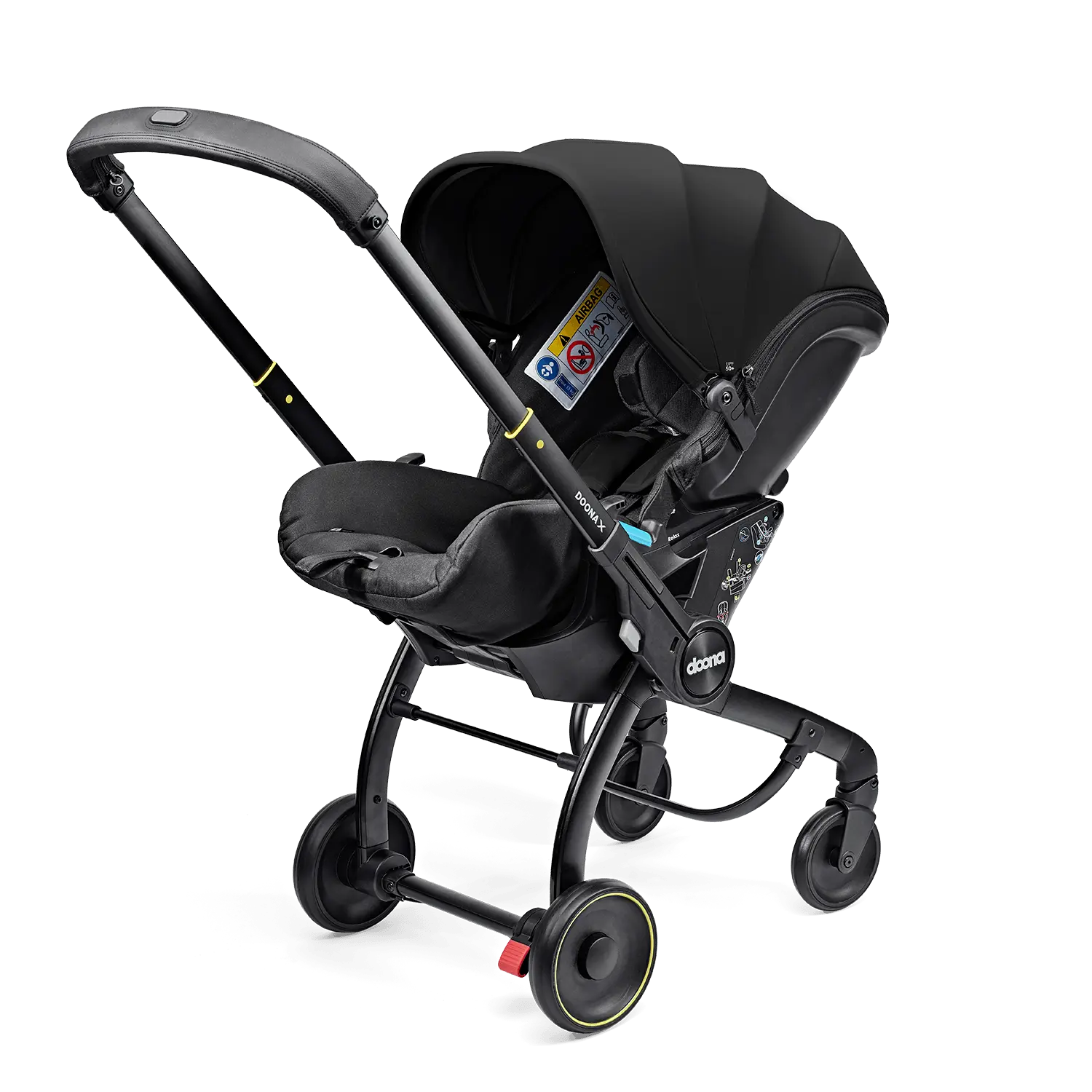 Doona X Autosedačka s integrovaným podvozkom Nitro Black