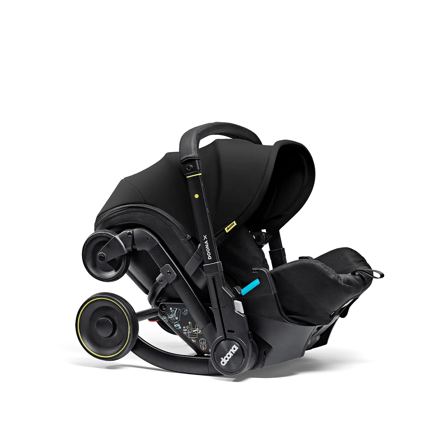 Doona X Autosedačka s integrovaným podvozkom Nitro Black