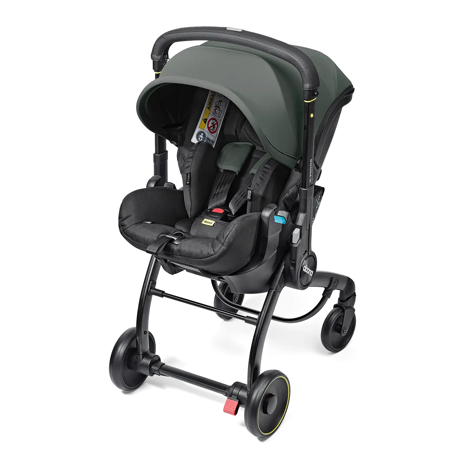 Doona X Autosedačka s integrovaným podvozkom Slate Green
