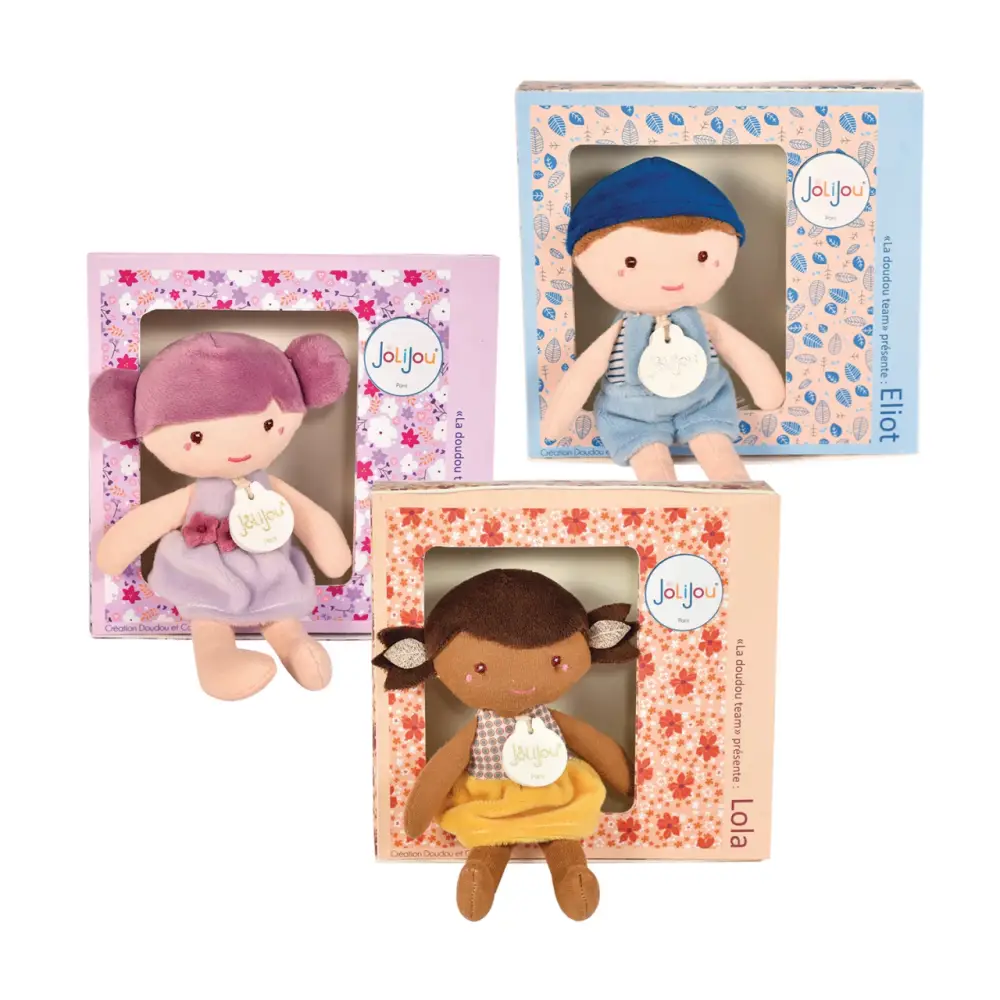 JJ6001 DouDou et Compagnie SET bábik(8ks) Pop 16 cm, mix druhov