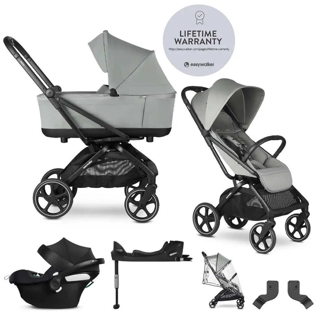 EASYWALKER SET Kočík kombinovaný 4v1 Rockey L Fresh Green + CYBEX Aton B2 i-Size + základňa