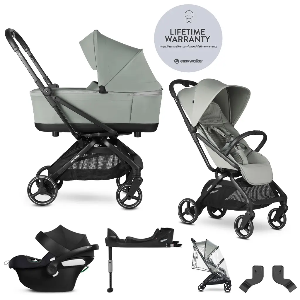EASYWALKER SET Kočík kombinovaný 4v1 Rockey M Fresh Green + CYBEX Aton B2 i-Size + základňa
