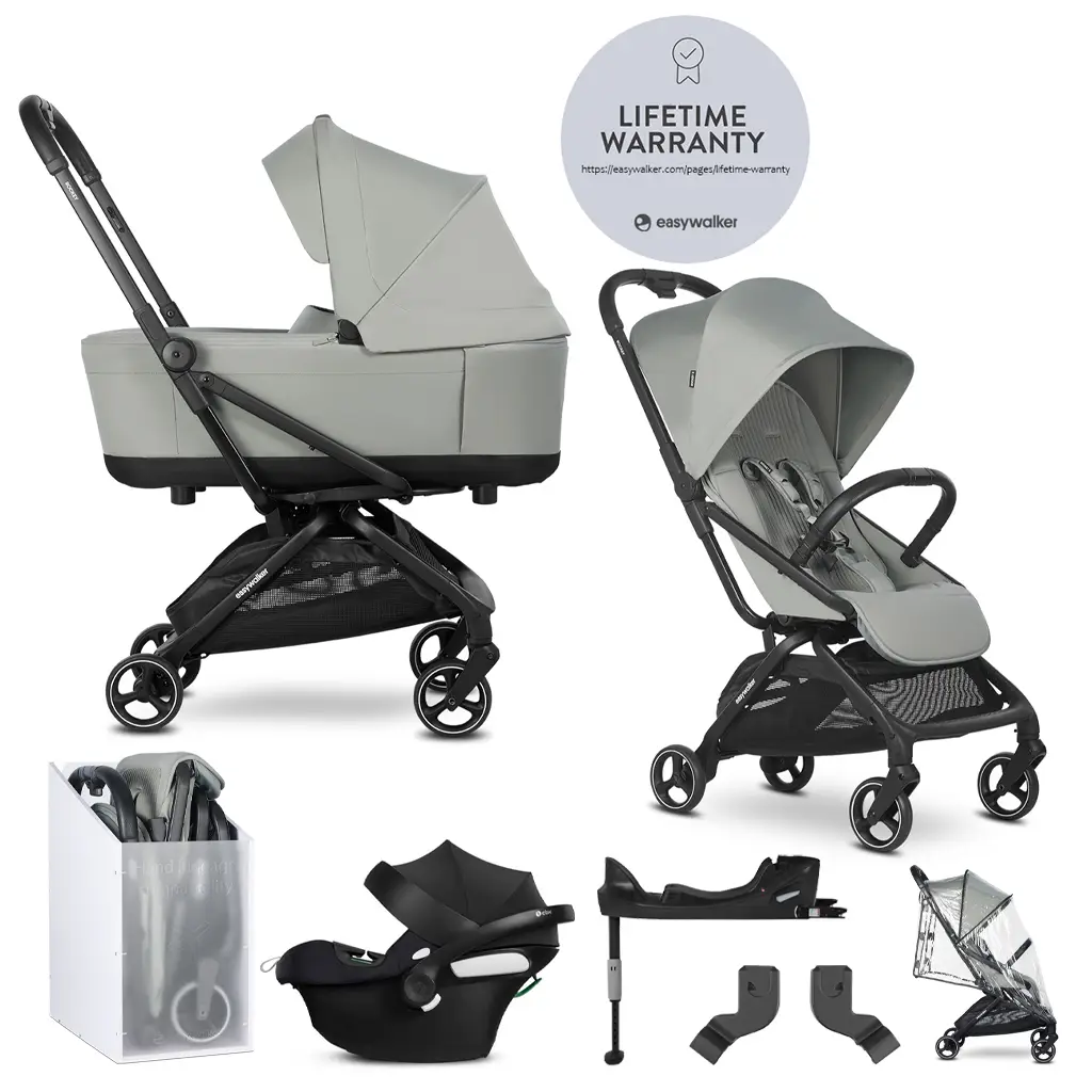 EASYWALKER SET Kočík kombinovaný 4v1 Rockey S Fresh Green + CYBEX Aton B2 i-Size + základňa