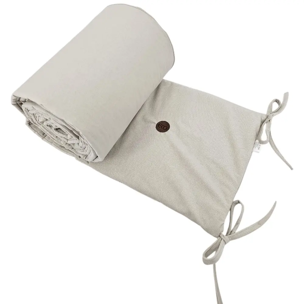 EKO Mantinel do postýlky bavlněný Velvet Light Beige 360cm