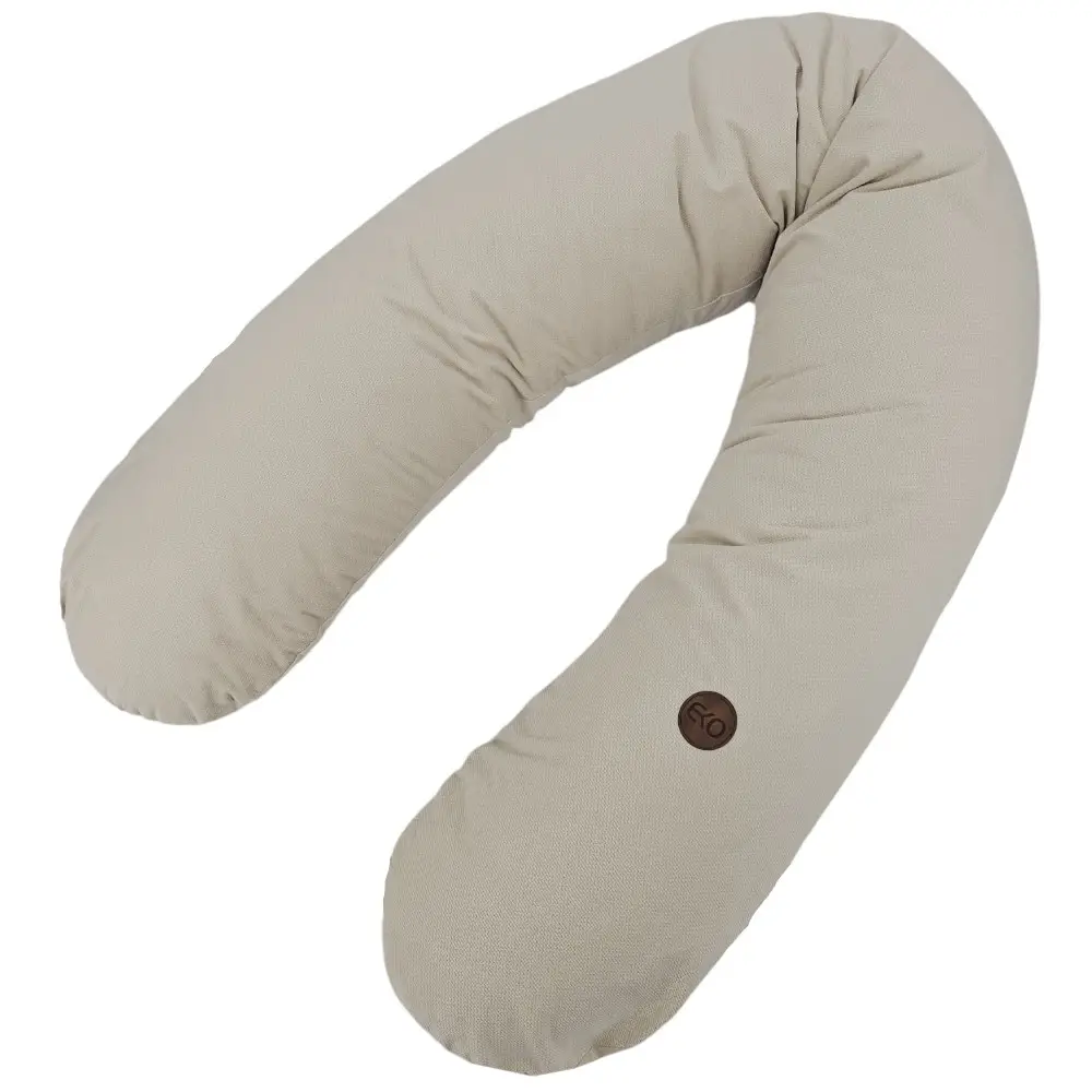 EKO Polštář ke kojení bavlněný Velvet Light Beige 180cm