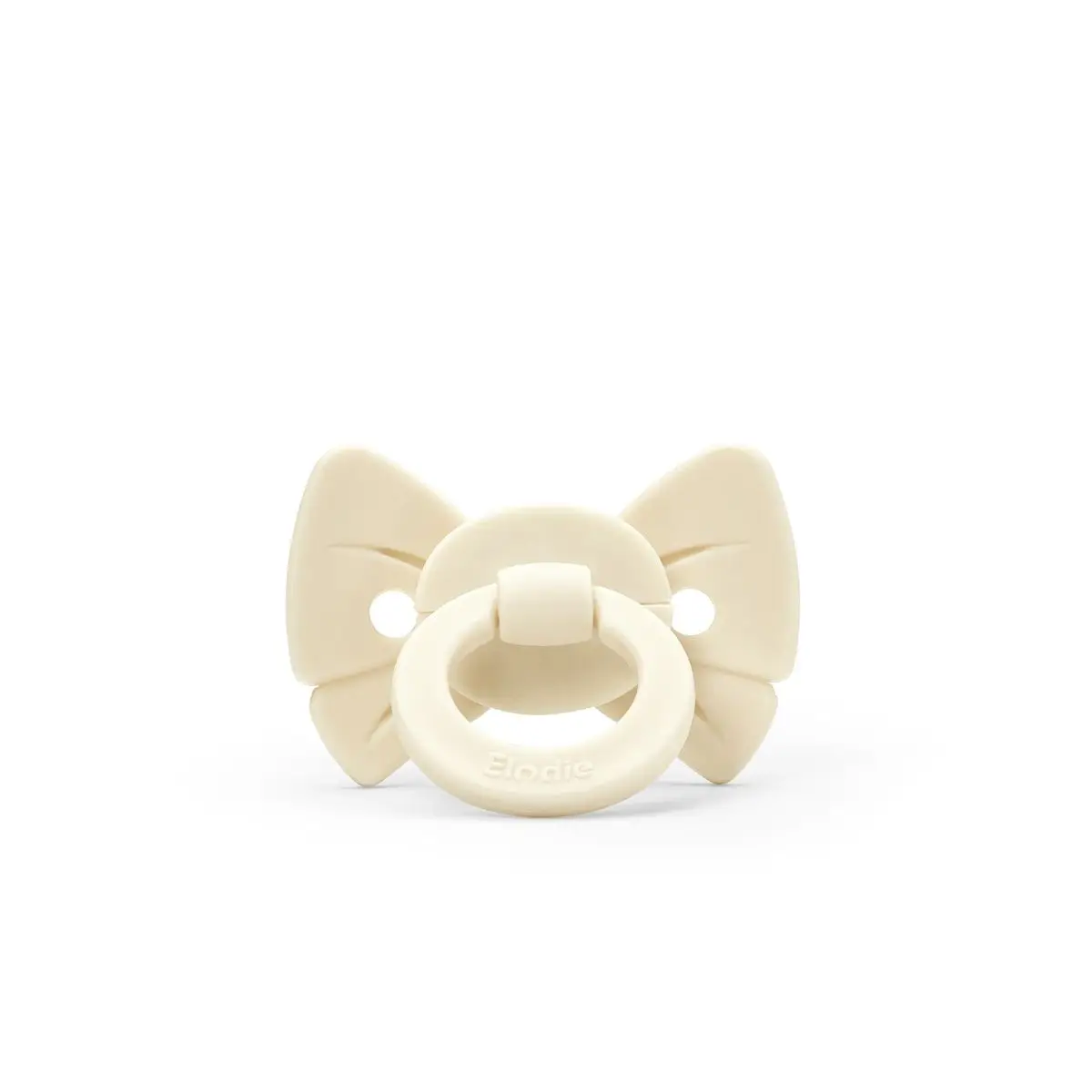 Elodie Details Cumlík Binky Bow Newborn Silicone - Oat White