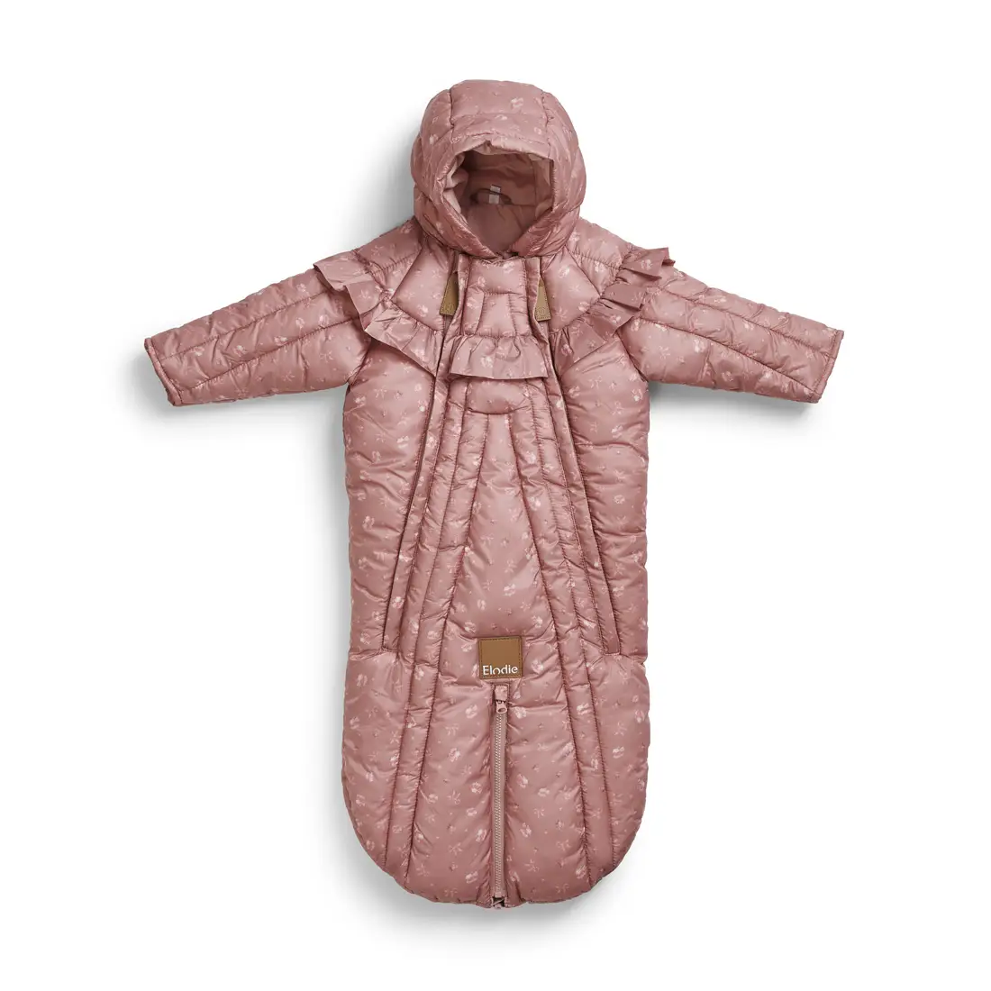 Elodie Details Detská kombinéza - Pink Petit River Rose 0-6 mesiacov