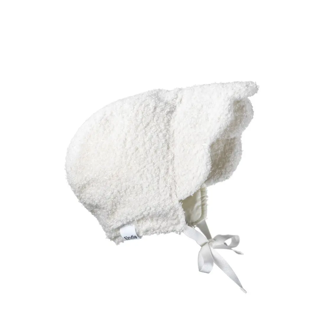 Elodie Details Zimný čepček pre bábätka - White Bouclé 0-3 mesiace