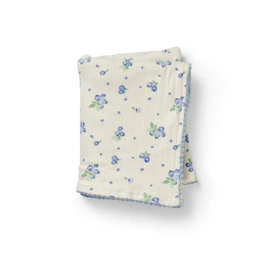 Elodie Details Bavlnená pletená deka Pointelle Blanket - Blueberry Bliss Dots