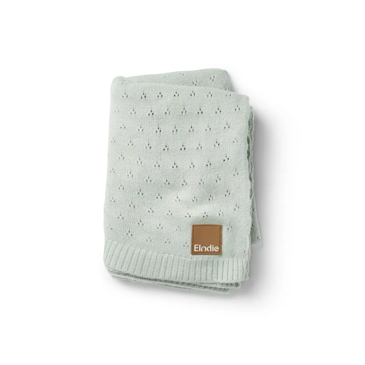 Elodie Details Pletená deka - Pointelle Blanket - Mineral Green