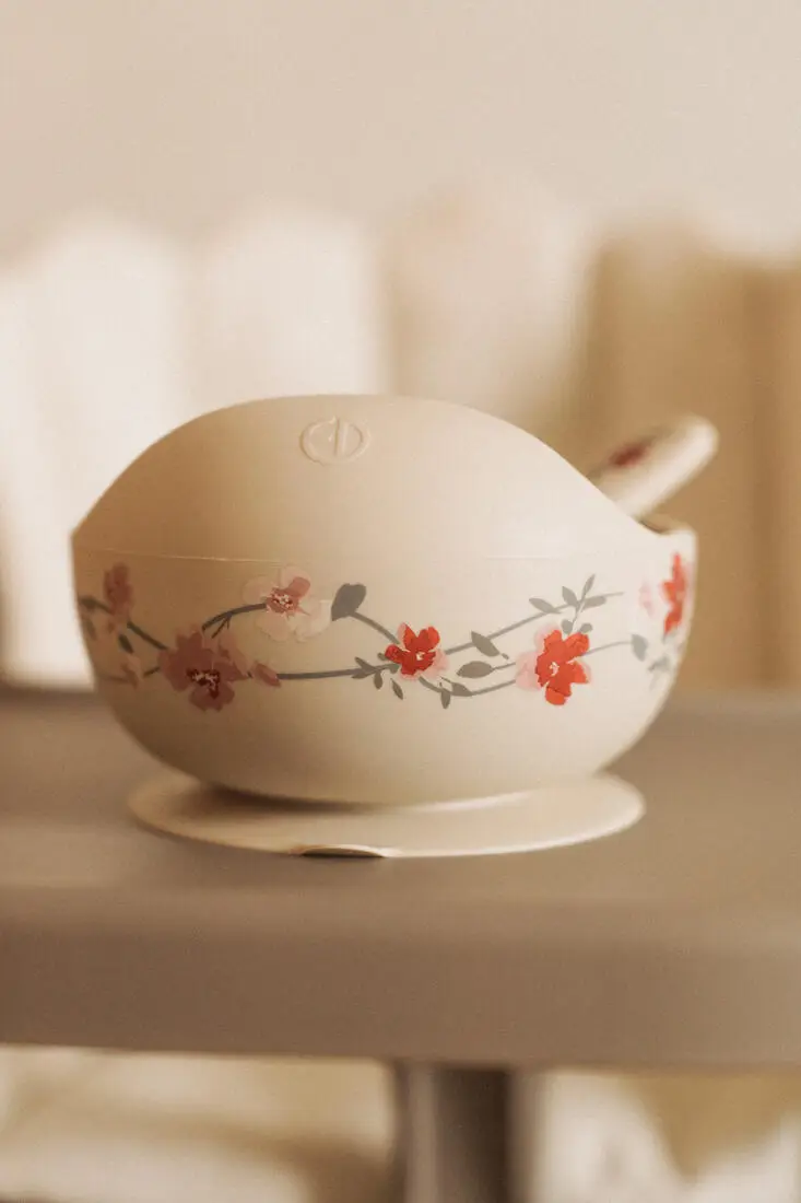 Elodie Details Silikónová miska s lyžičkou - Vintage Florals