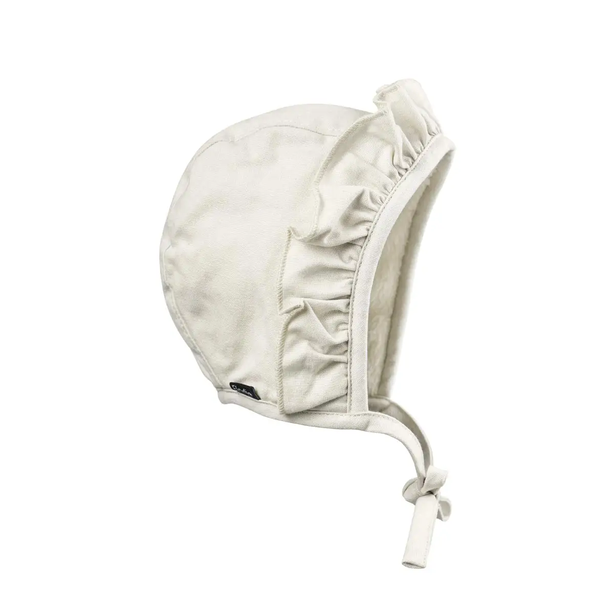 Elodie Details Zimný čepček pre bábätka - Creamy White 3-6 mesiacov
