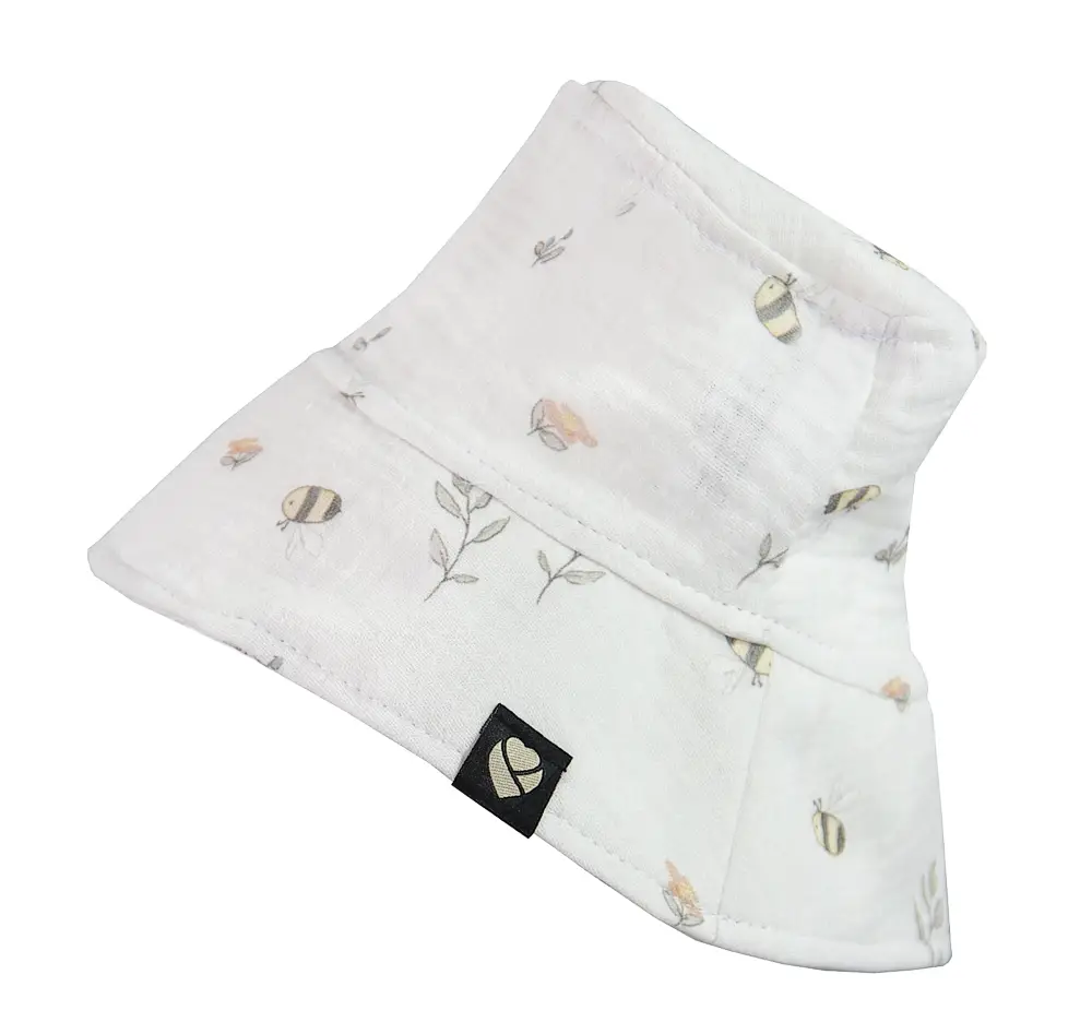 Letní klobouček mušelínový Little Bee