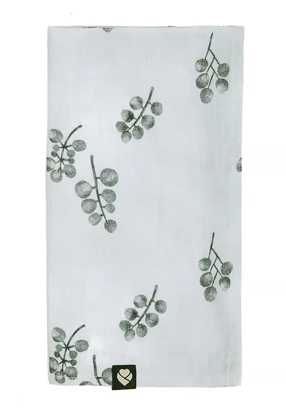 Mušelínová plena Grey Blooms