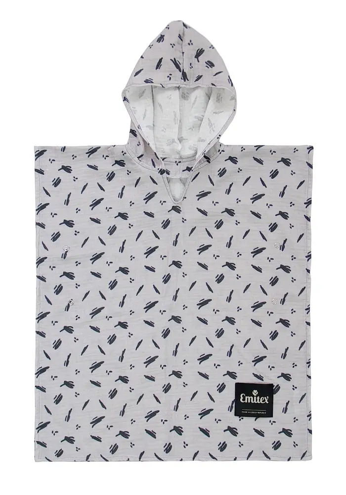 Emitex Mušelínové pončo Crazy Notes