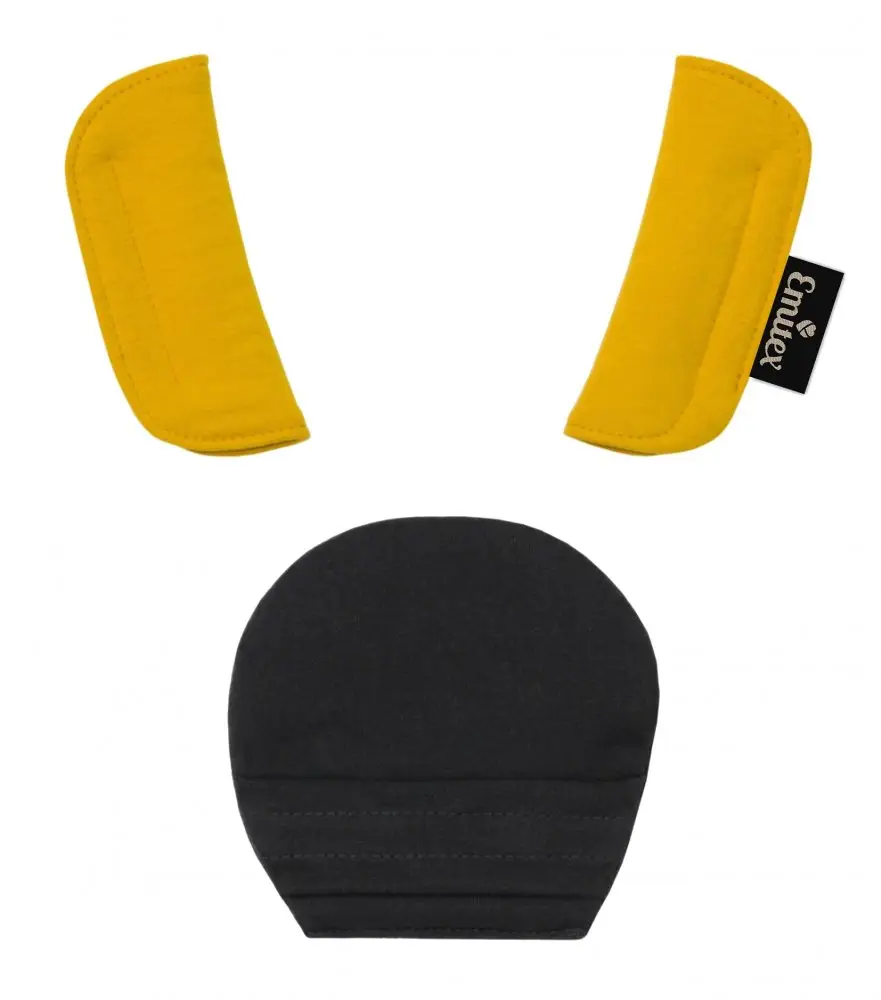 Souprava polstrování autosedačka hořčicová