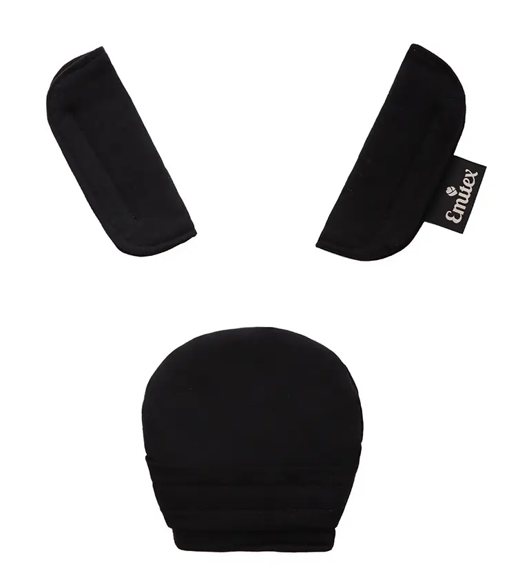 Emitex Súprava polstrovania pre 3-bodové pásy Black