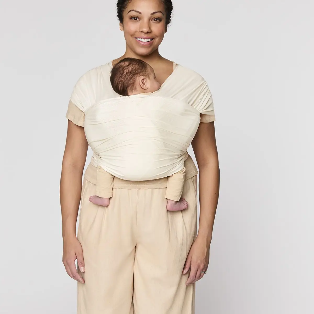 ERGOBABY ŠATKA/Aura Sustainably Sourced MESH Baby Wrap - Cream