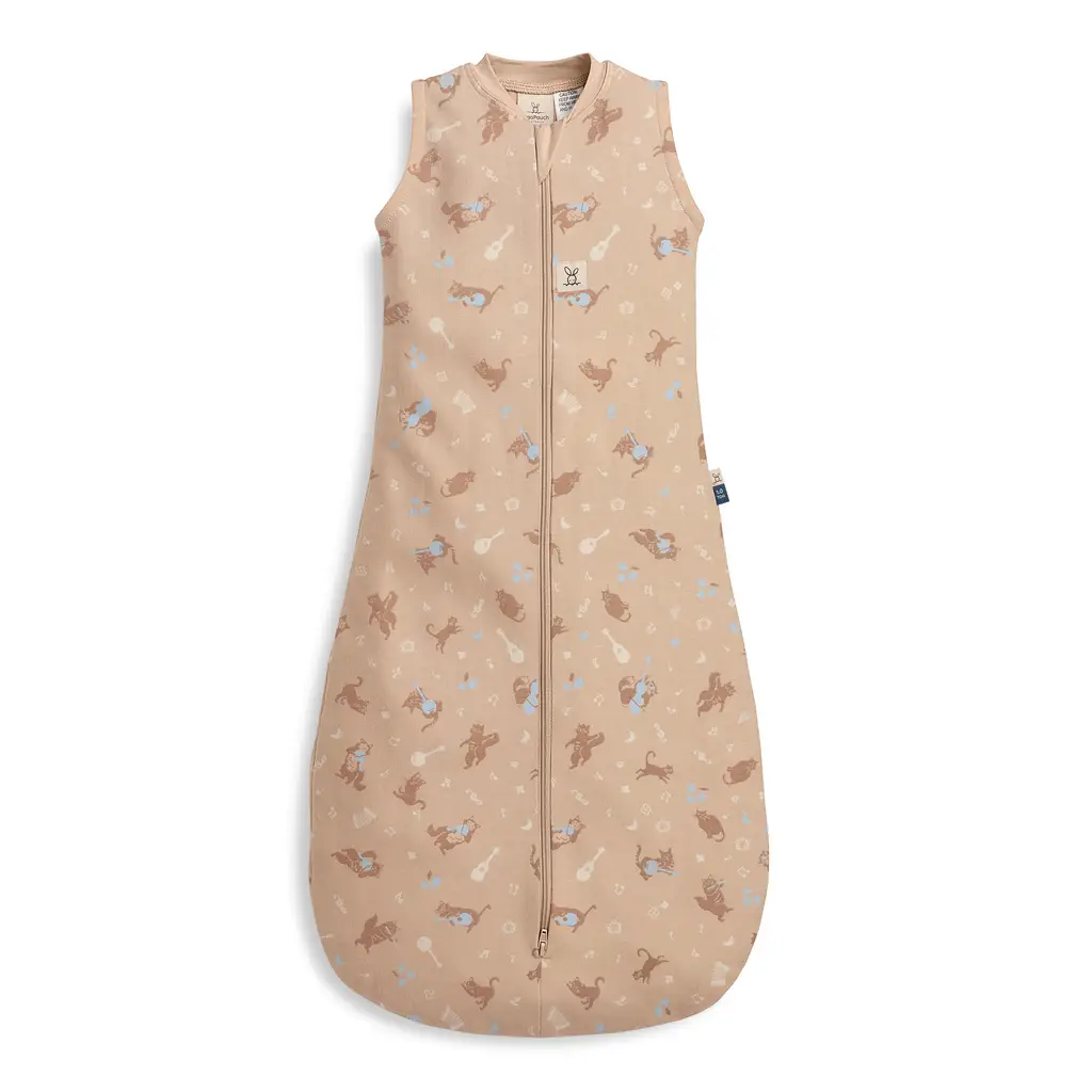 ERGOPOUCH Vak na spanie organická bavlna Jersey Melody 3-12m, 6-10kg, 1,0tog