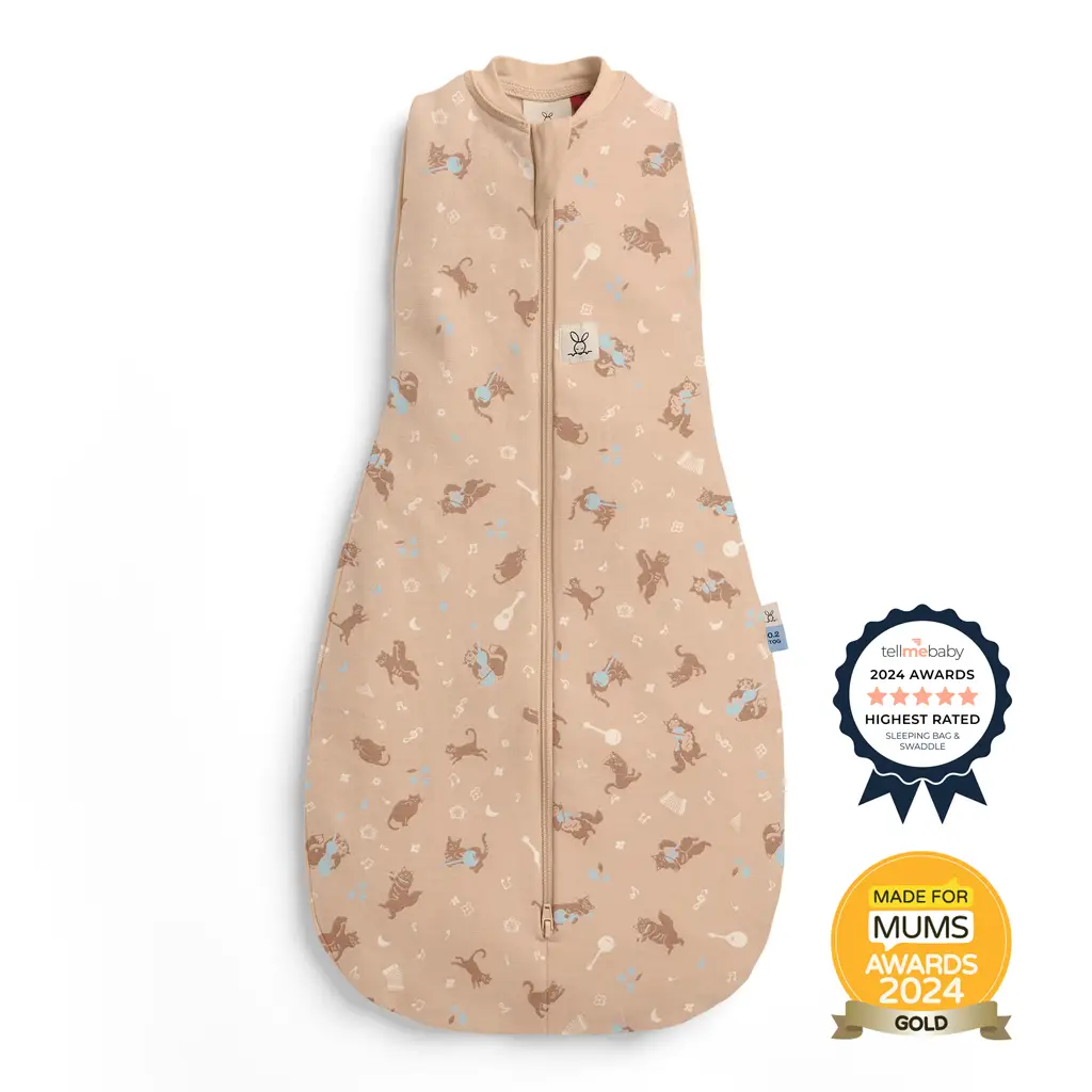 ERGOPOUCH Zavinovačka a vak na spanie 2v1 Cocoon Melody  3-6m, 6-8kg, 0,2tog