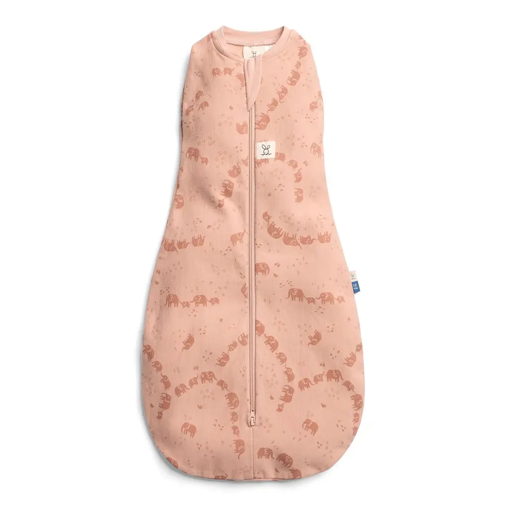 ERGOPOUCH Zavinovačka a vak na spanie 2v1 Cocoon Elephant Parade 0-3 m, 3-6 kg, 1 tog