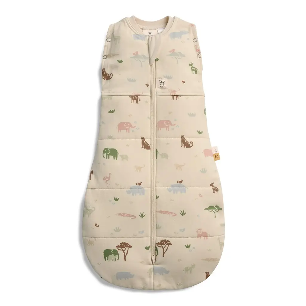 ERGOPOUCH Zavinovačka a vak na spanie 2v1 Cocoon Savannah 0-3 m, 3-6 kg, 2,5 tog