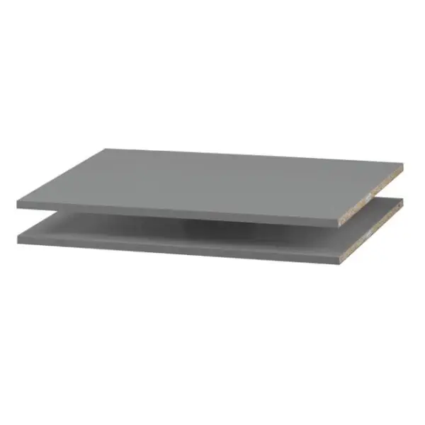 Faktum Poličky 2 ks k trojdielnej skrini Colette Grey Wardrobe XL