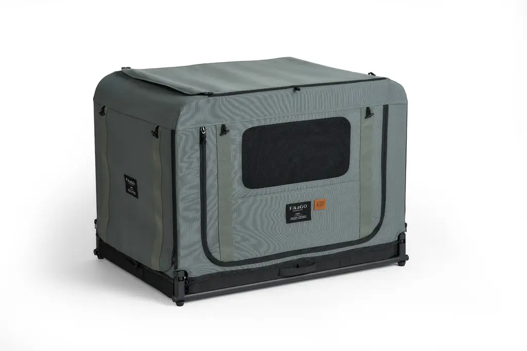 FIKAGO Skladacia kennel prepravka Queen L Green