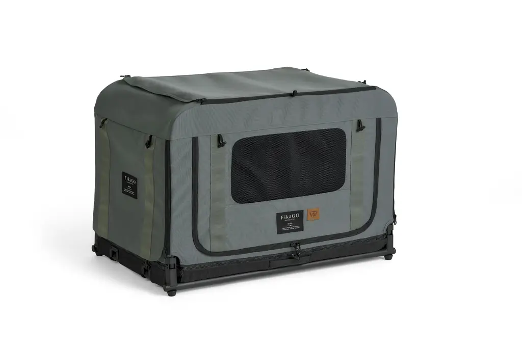 FIKAGO Skladacia kennel prepravka Queen M Green