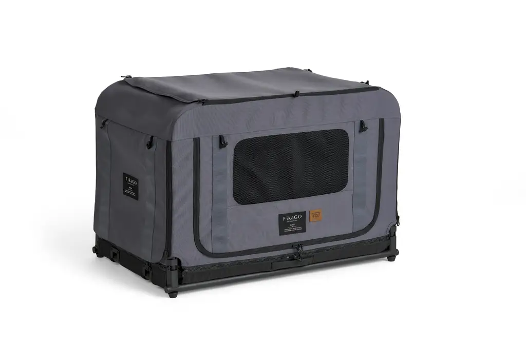 FIKAGO Skladacia kennel prepravka Queen M Grey
