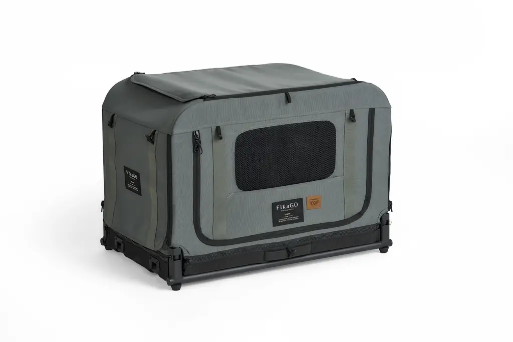 FIKAGO Skladacia kennel prepravka Queen S Green