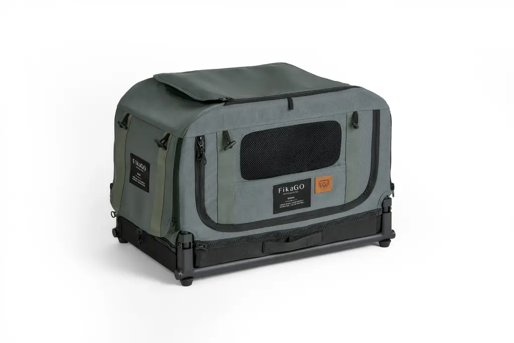 FIKAGO Skladacia kennel prepravka Queen XS Green