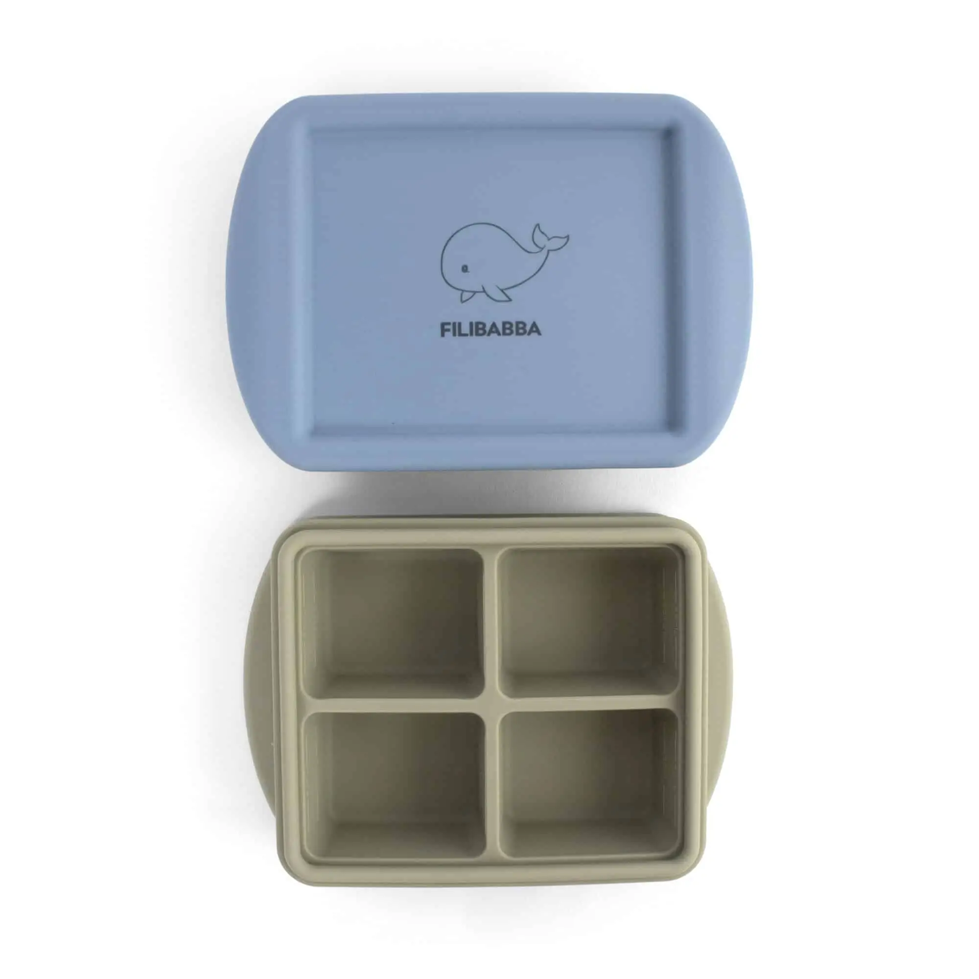 DVOJBALENIE MISKY NA DETSKÚ VÝŽIVU DO MRAZNIČKY 4x65ML FILIBABBA - OCEAN MIX