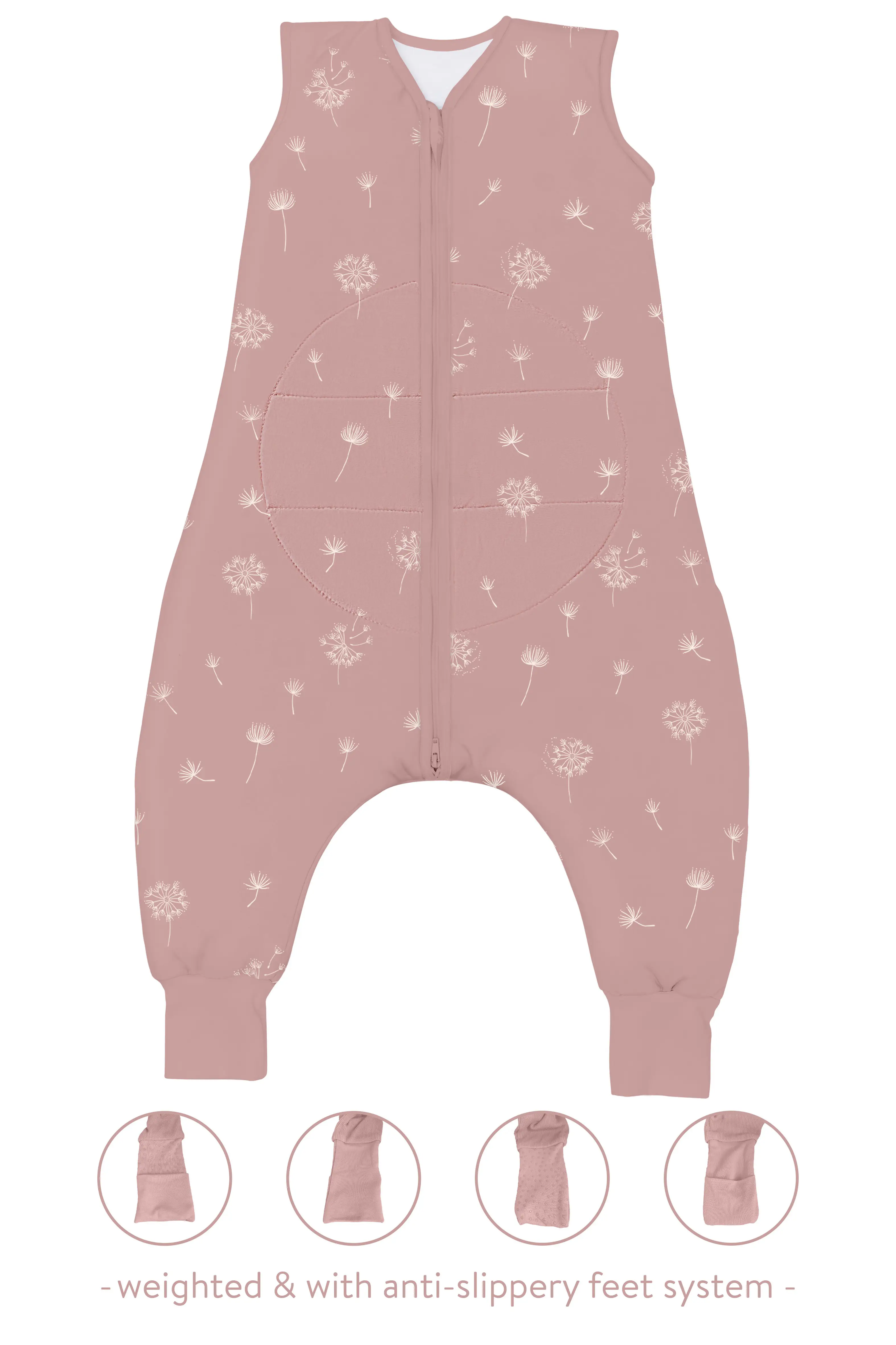 Fillikid Dětský overal na spaní dandelion pink vel. 80