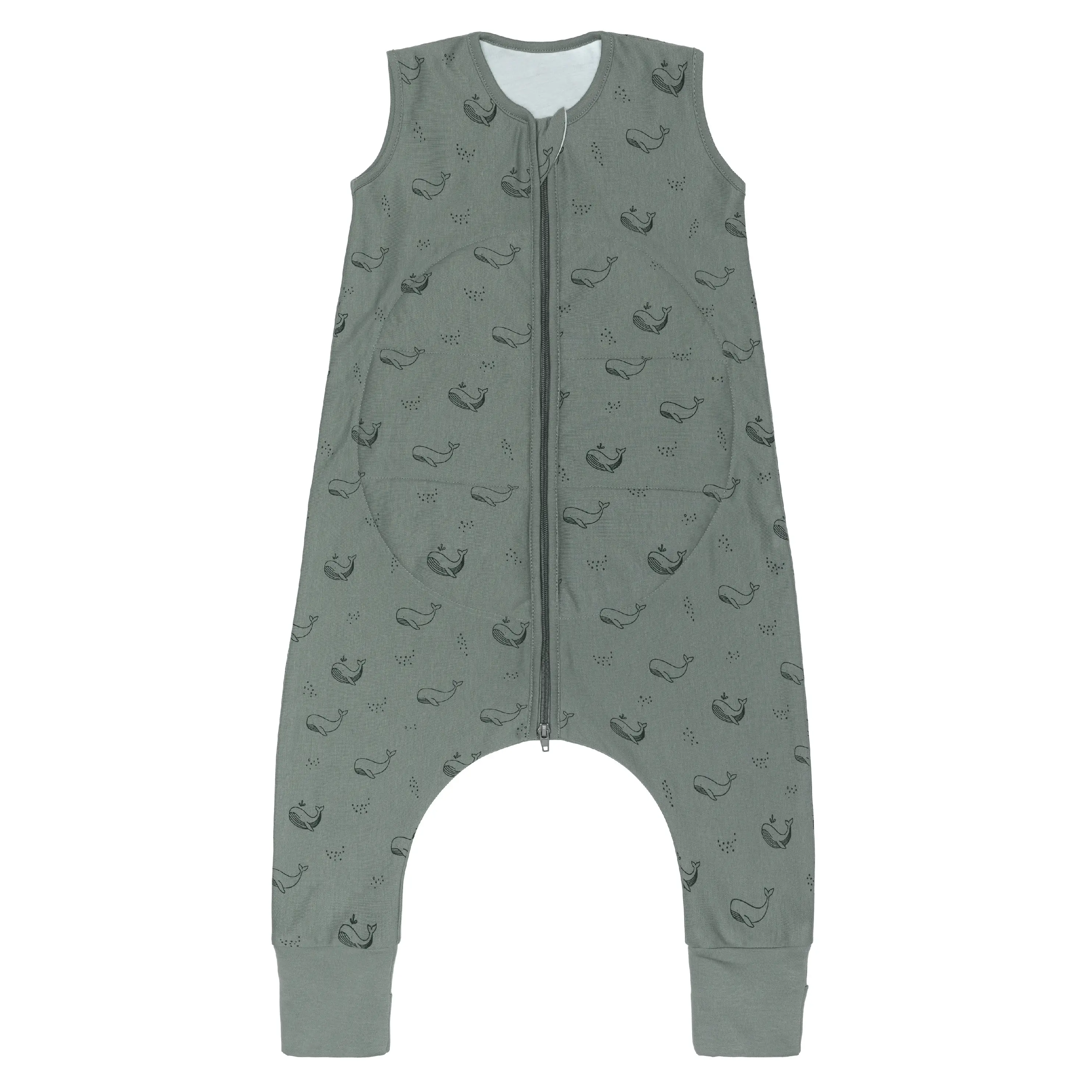 Fillikid Dětský overal na spaní whale green vel. 92