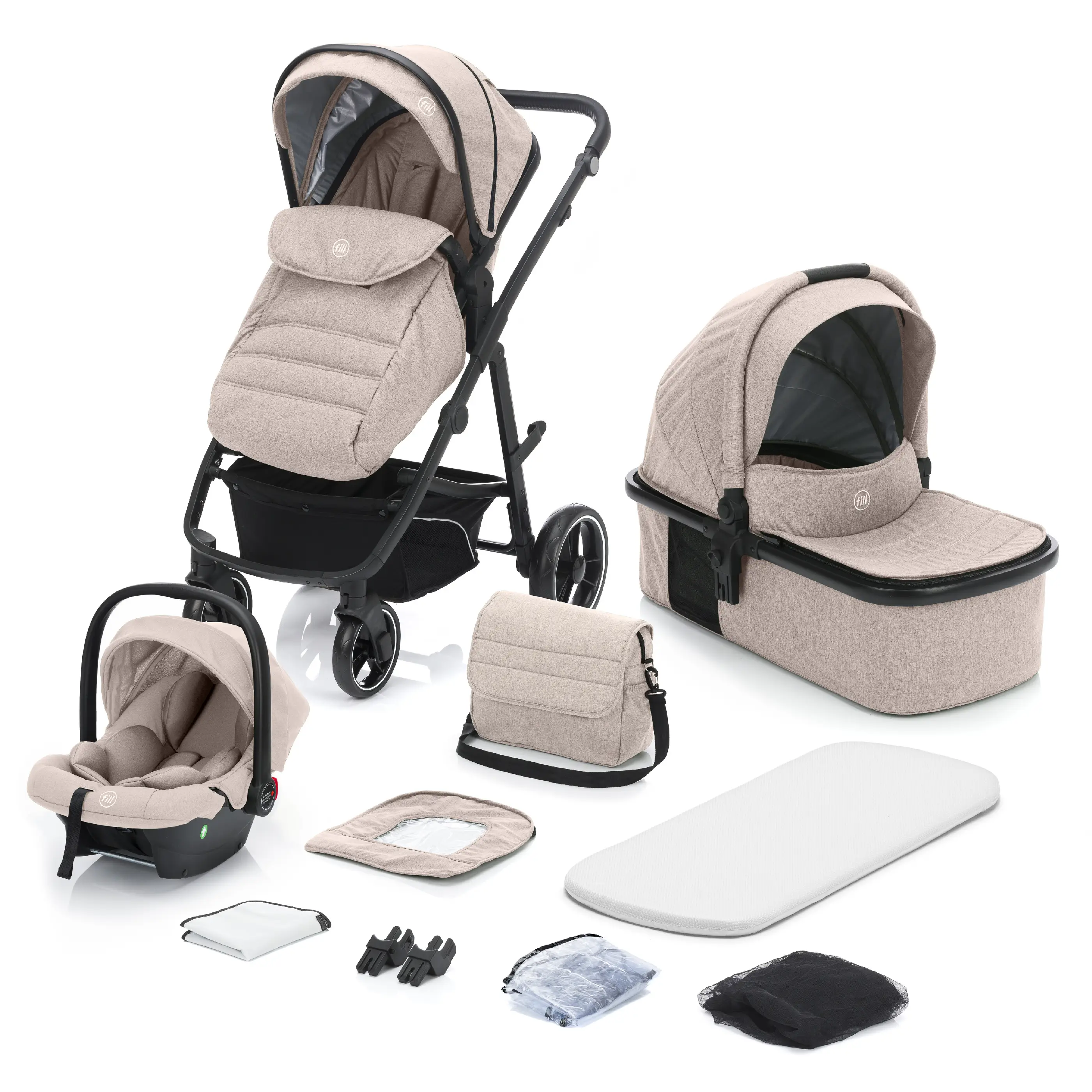 Fillikid Kombinovaný kočík set Jaguar nature melange