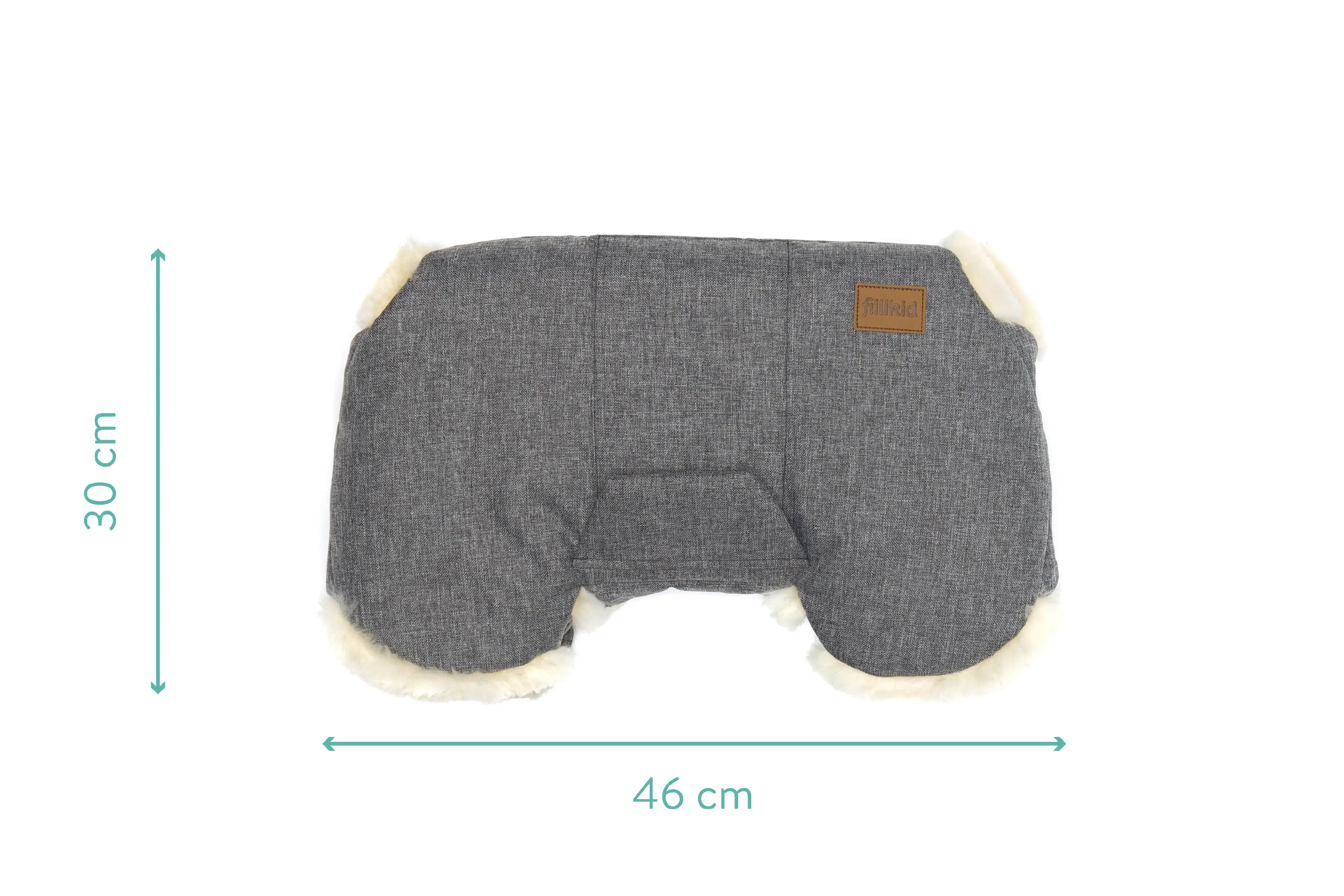 Fillikid Rukávnik z jahňacej kožušiny Nyby grey melange